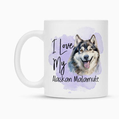 Tasse "Alaskan Malamute - I love..." – hunde-shirt.de