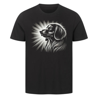 Premium T-Shirt "Dackel - Shine" Schwarz – hunde-shirt.de