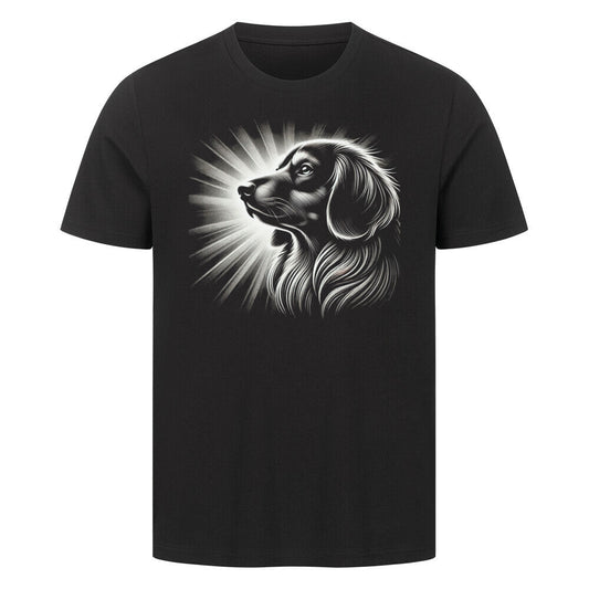 Premium T-Shirt "Dackel - Shine" Schwarz – hunde-shirt.de