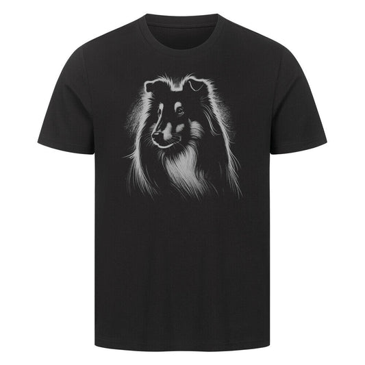 Premium T-Shirt "Collie Shine" Schwarz – hunde-shirt.de