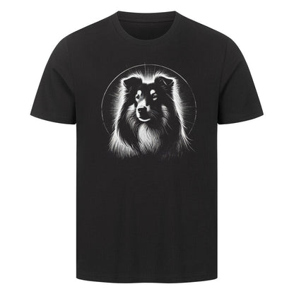 Premium T-Shirt "Collie Bright" Schwarz – hunde-shirt.de