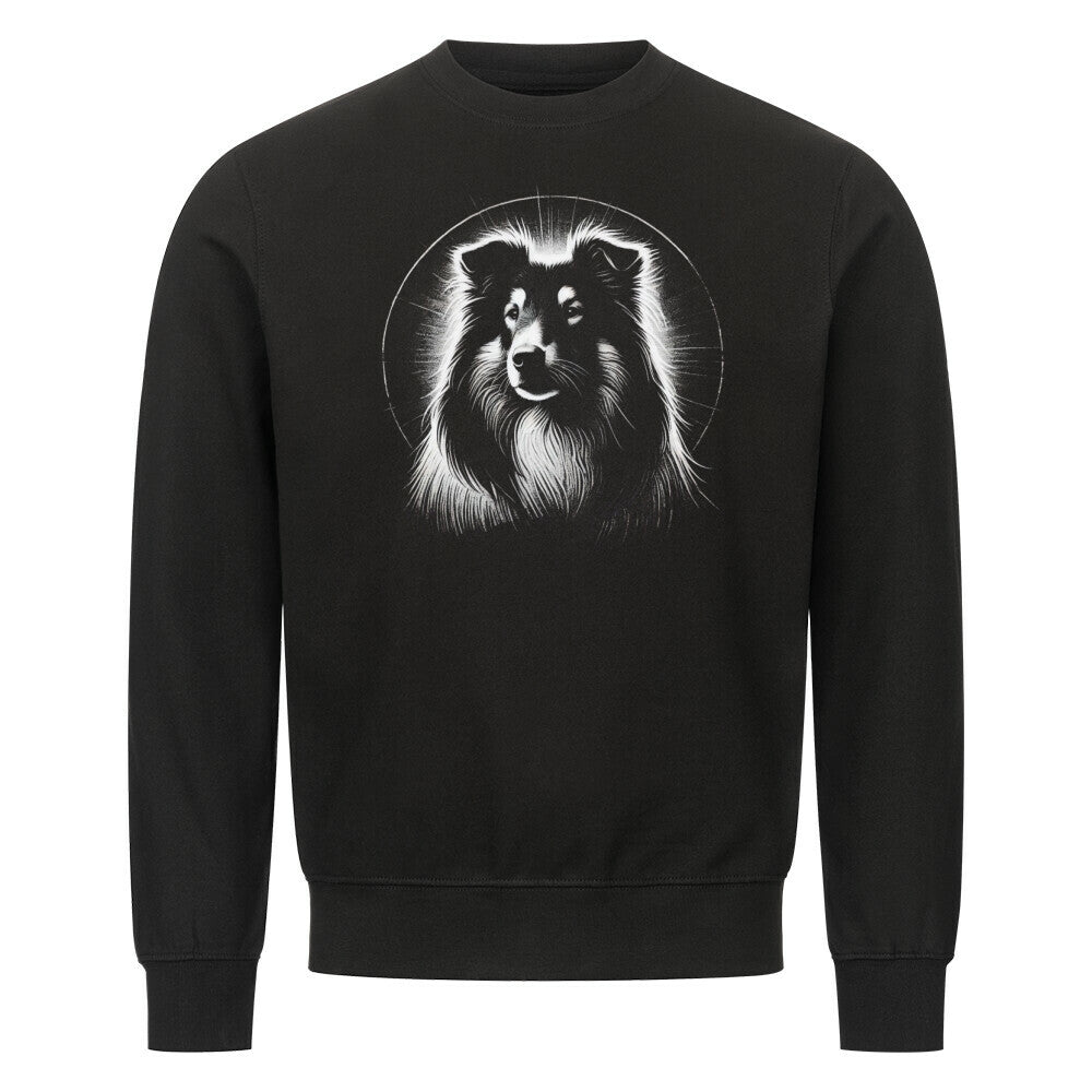 Premium Sweatshirt "Collie Bright" Schwarz – hunde-shirt.de