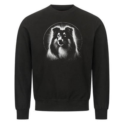 Premium Sweatshirt "Collie Bright" Schwarz – hunde-shirt.de