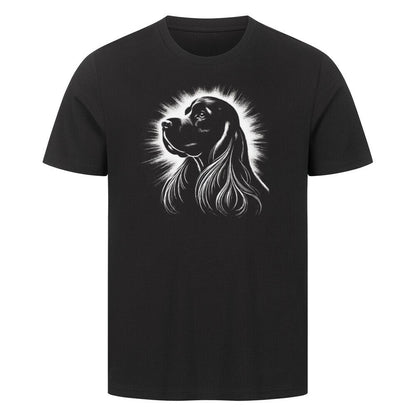 Premium T-Shirt "Cocker Shine" Schwarz – hunde-shirt.de