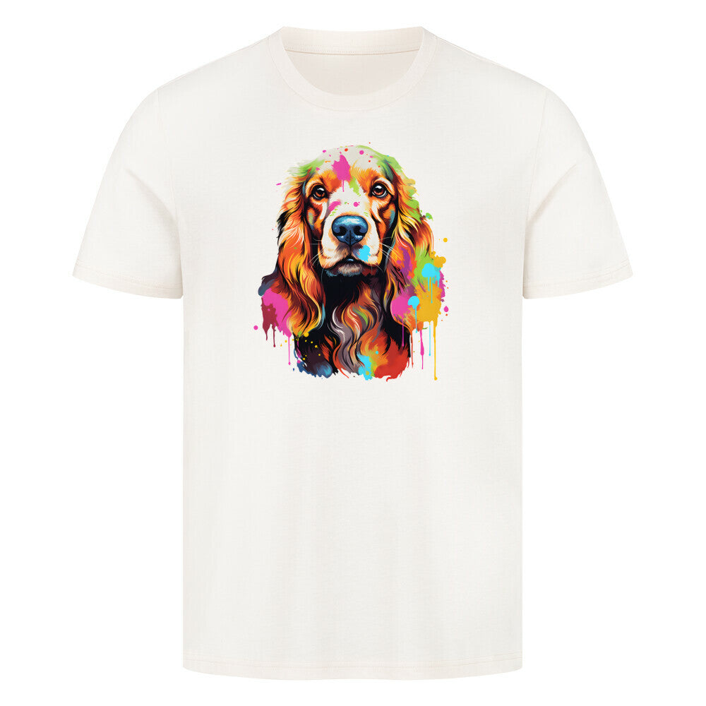 Premium T-Shirt "Cocker Life" Natural Raw – hunde-shirt.de