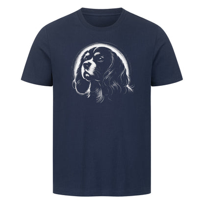 Premium T-Shirt "Cavalier King Charles Shine" French Navy – hunde-shirt.de
