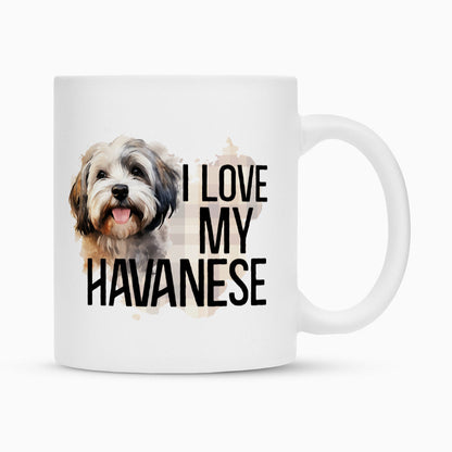 Tasse "Havaneser - I love..." Weiß – hunde-shirt.de