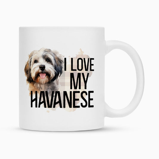 Tasse "Havaneser - I love..." Weiß – hunde-shirt.de