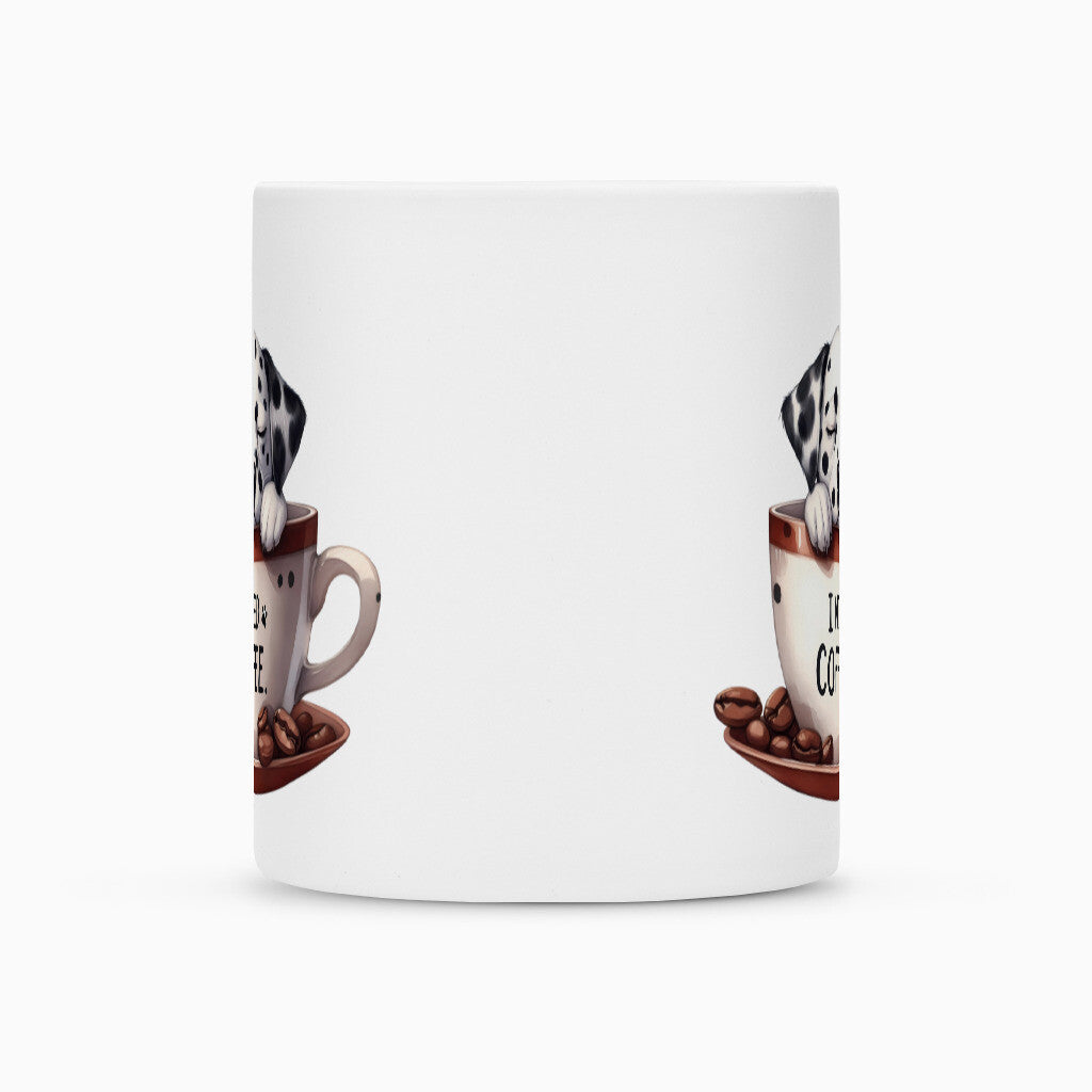 Tasse "Dalmatiner - I need Coffee" – hunde-shirt.de