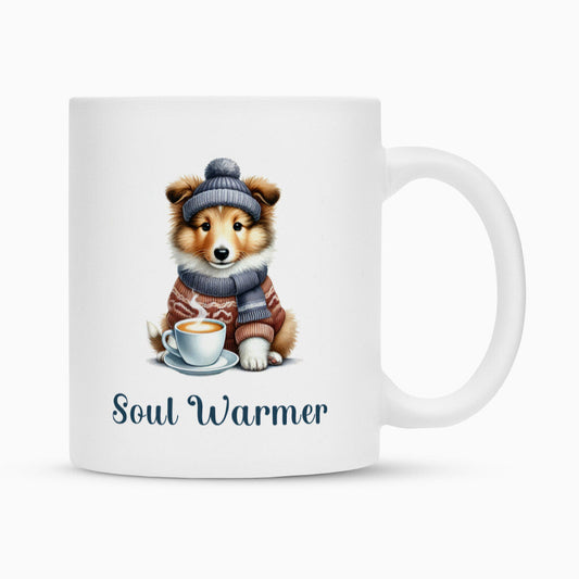 Tasse "Collie - Soul Warmer" Weiß – hunde-shirt.de