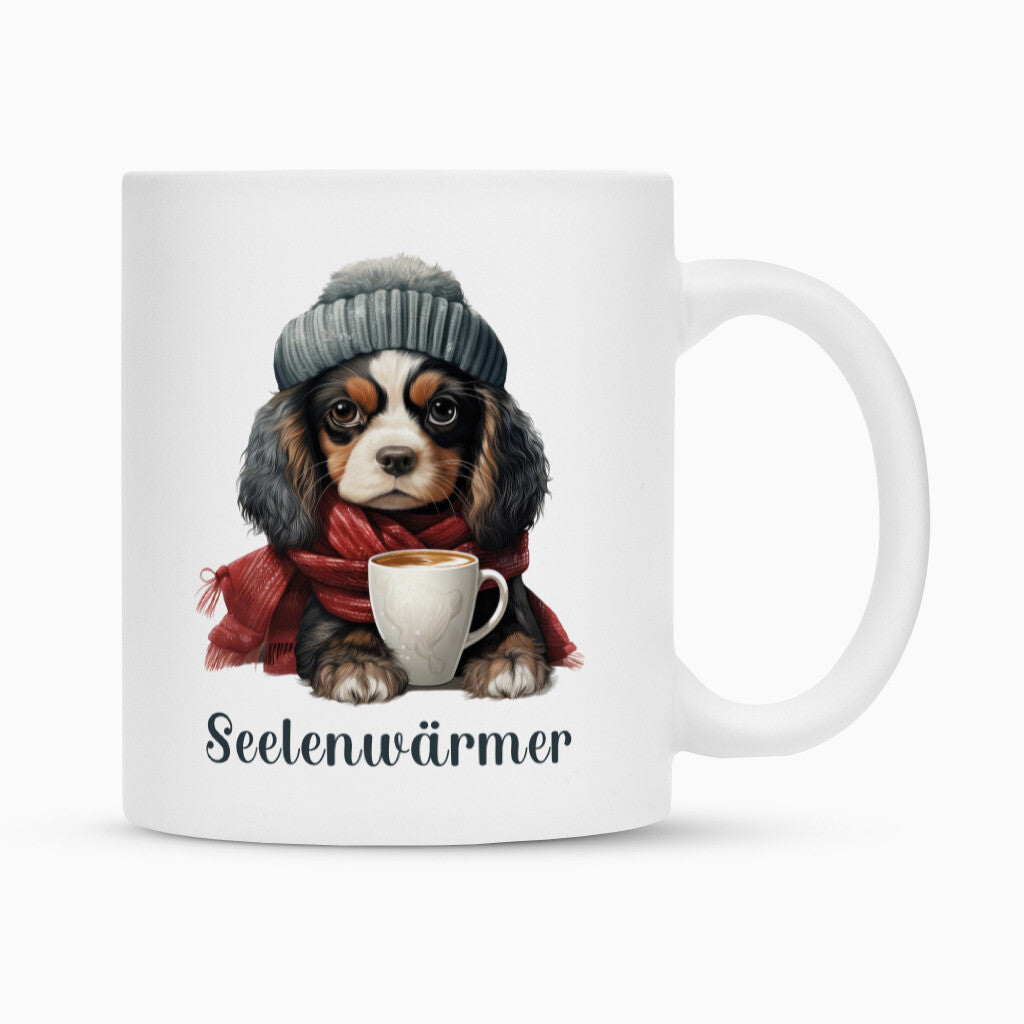 Tasse "Cocker - Seelenwärmer" Weiß – hunde-shirt.de