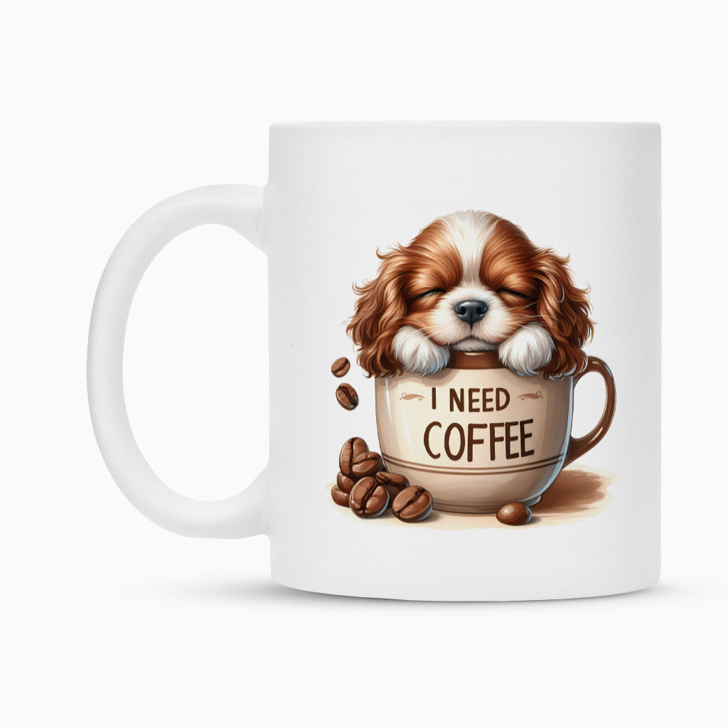 Tasse "Cavalier King Charles - I need Coffee" – hunde-shirt.de