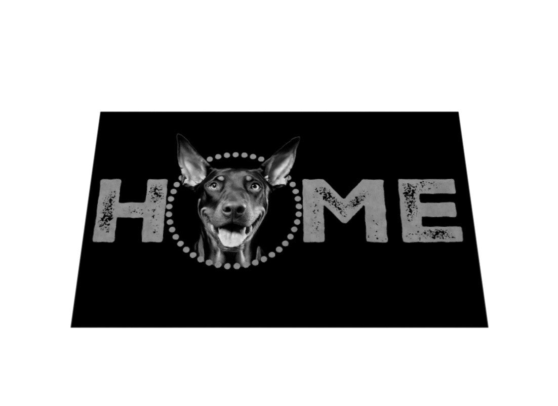 Fußmatte "Dobermann - HOME-Edition" – hunde-shirt.de