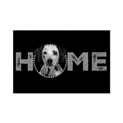 Fußmatte "Dalmatiner - HOME-Edition" Weiß – hunde-shirt.de