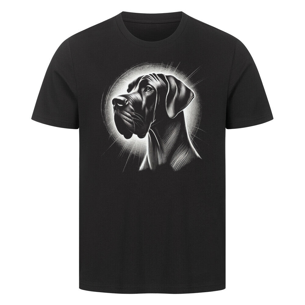 Premium T-Shirt "Dogge Shine" Schwarz – hunde-shirt.de