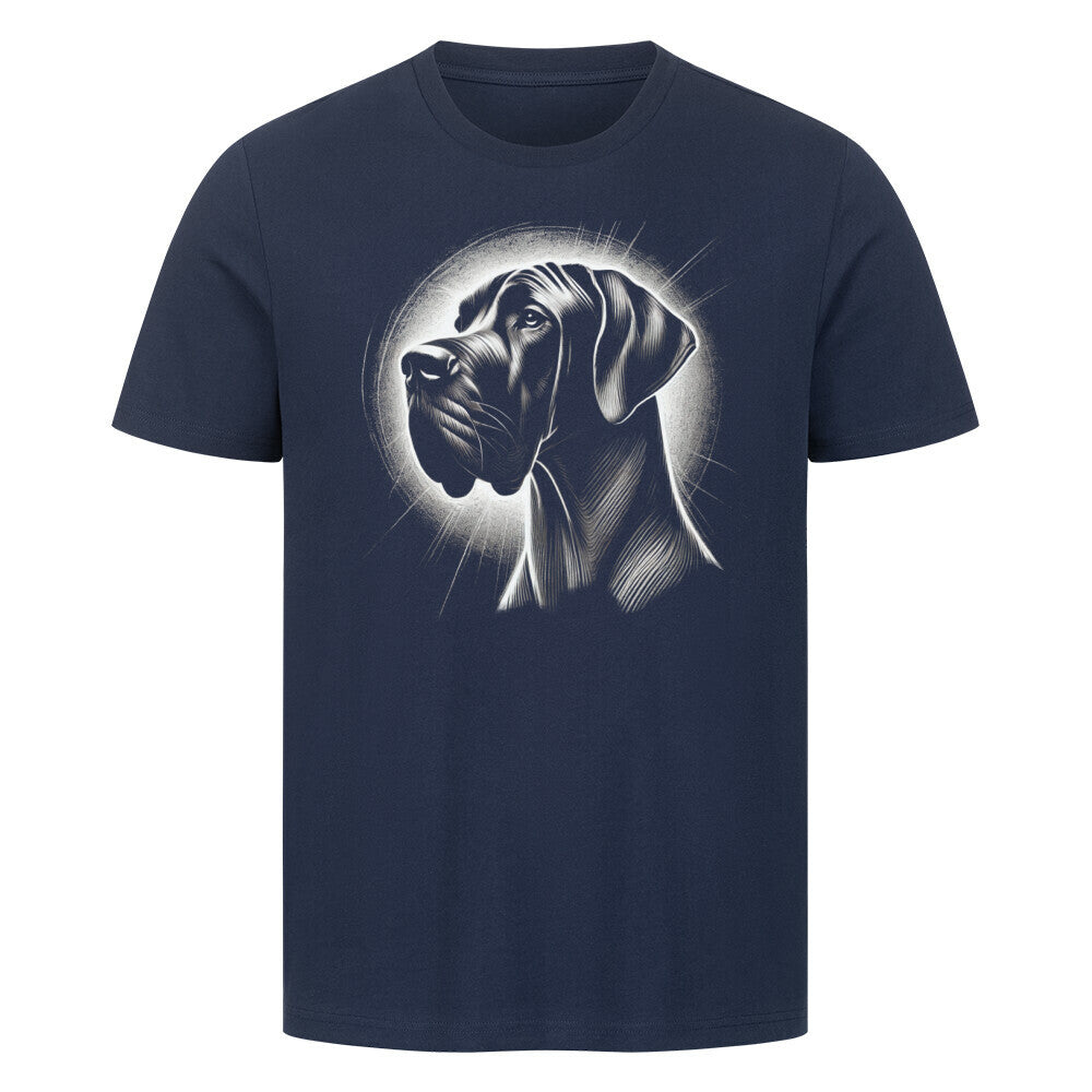 Premium T-Shirt "Dogge Shine" French Navy – hunde-shirt.de