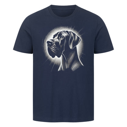 Premium T-Shirt "Dogge Shine" French Navy – hunde-shirt.de