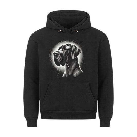Premium Hoodie "Dogge Shine" Schwarz – hunde-shirt.de