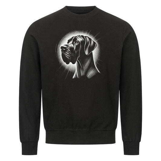 Premium Sweatshirt "Dogge Shine" Schwarz – hunde-shirt.de