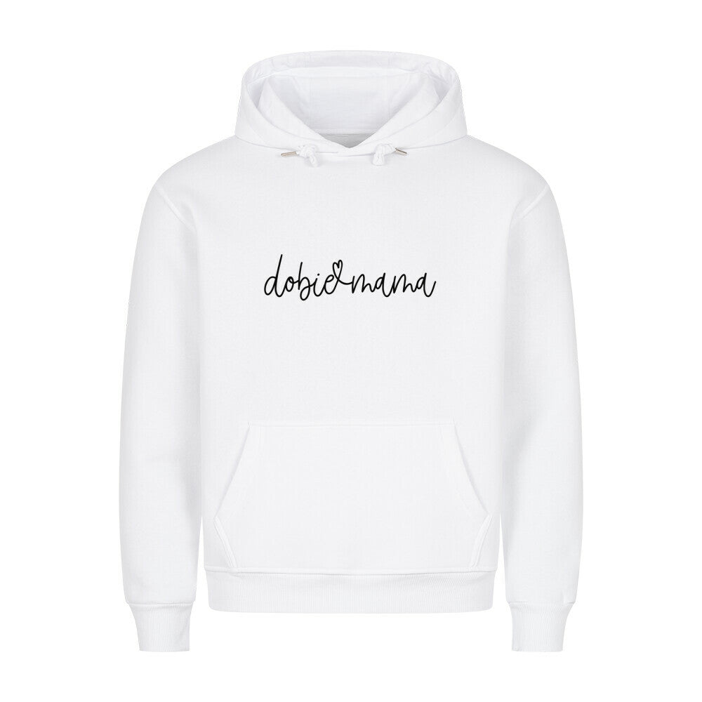 Premium Hoodie "Dobermann dobie mama" Weiß – hunde-shirt.de