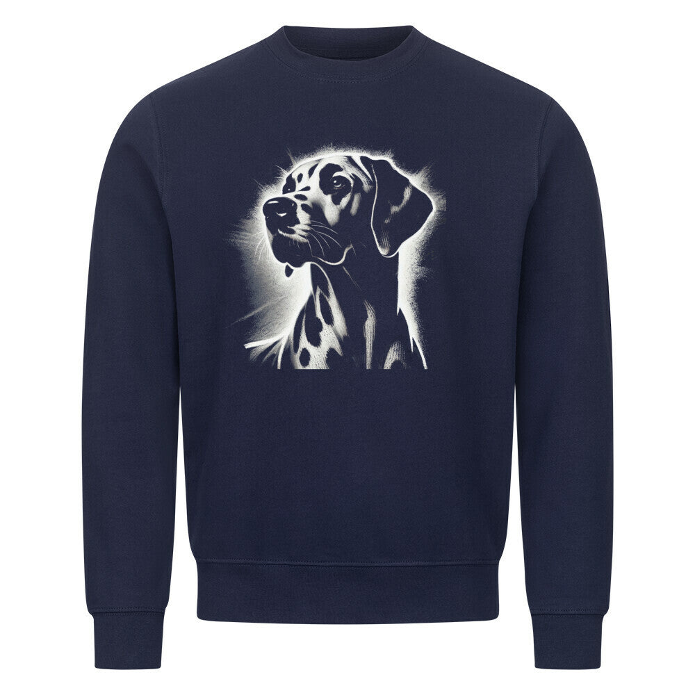 Premium Sweatshirt "Dalmatiner Shine" Navy Blue – hunde-shirt.de