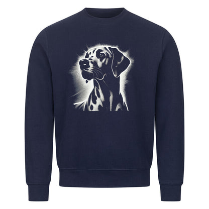 Premium Sweatshirt "Dalmatiner Shine" Navy Blue – hunde-shirt.de