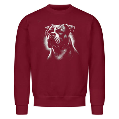 Premium Sweatshirt "American Bulldog Shine" Burgunder – hunde-shirt.de