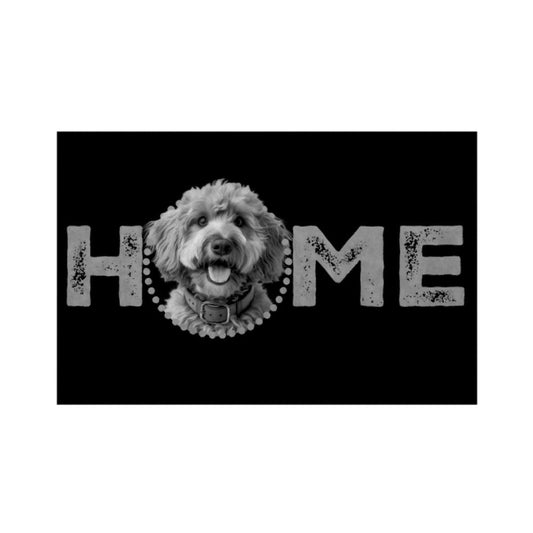 Fußmatte "Golden Doodle - HOME-Edition" Weiß – hunde-shirt.de