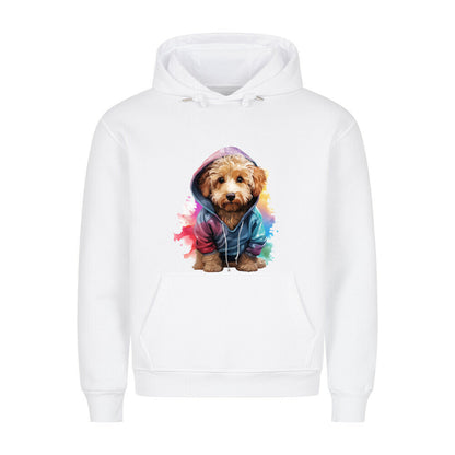 Premium Hoodie "Golden Doodle - Hooded" Weiß – hunde-shirt.de