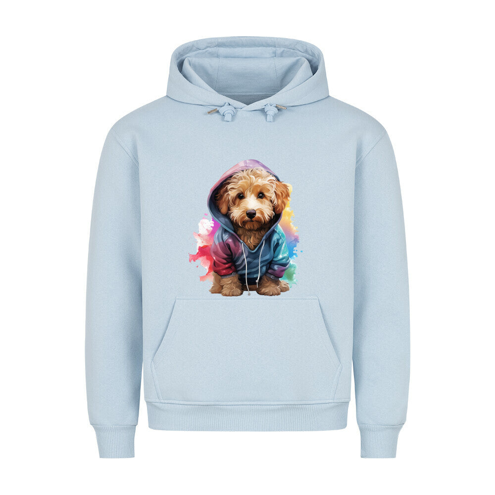 Premium Hoodie "Golden Doodle - Hooded" Babyblau – hunde-shirt.de