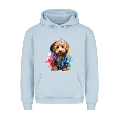 Premium Hoodie "Golden Doodle - Hooded" Babyblau – hunde-shirt.de