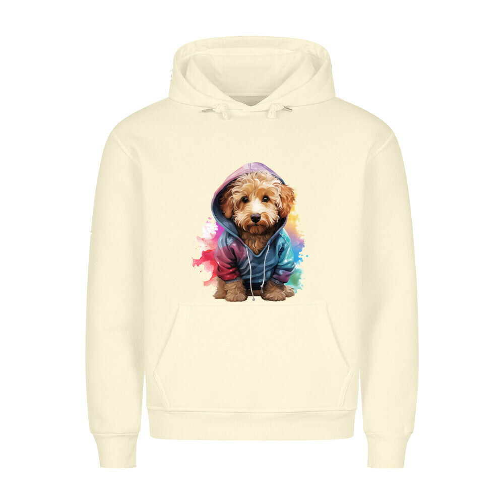 Premium Hoodie "Golden Doodle - Hooded" Beige – hunde-shirt.de