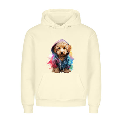 Premium Hoodie "Golden Doodle - Hooded" Beige – hunde-shirt.de