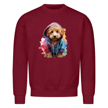 Premium Sweatshirt "Golden Doodle Hooded" Burgunder – hunde-shirt.de