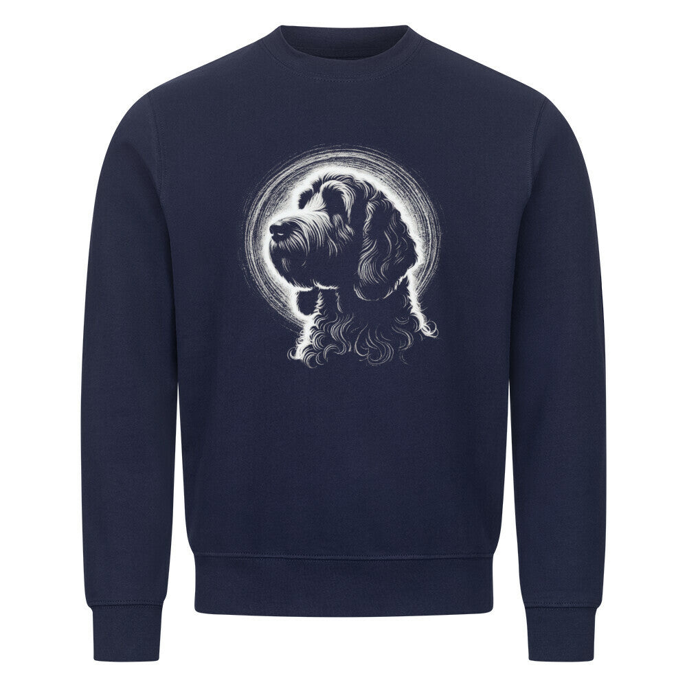 Premium Sweatshirt "Golden Doodle Shine" Navy Blue – hunde-shirt.de