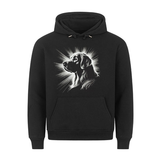 Premium Hoodie "Golden Retriever Shine" Schwarz – hunde-shirt.de
