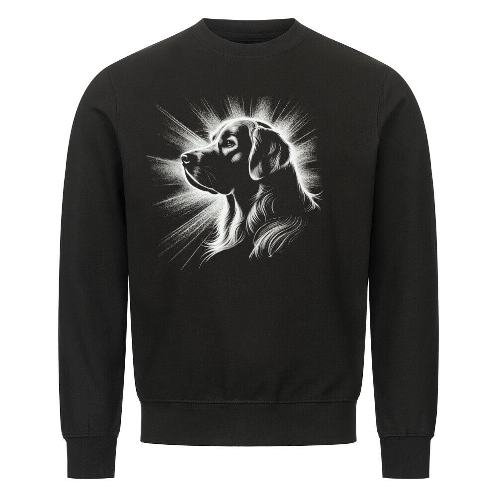 Premium Sweatshirt "Golden Retriever Shine" Schwarz – hunde-shirt.de