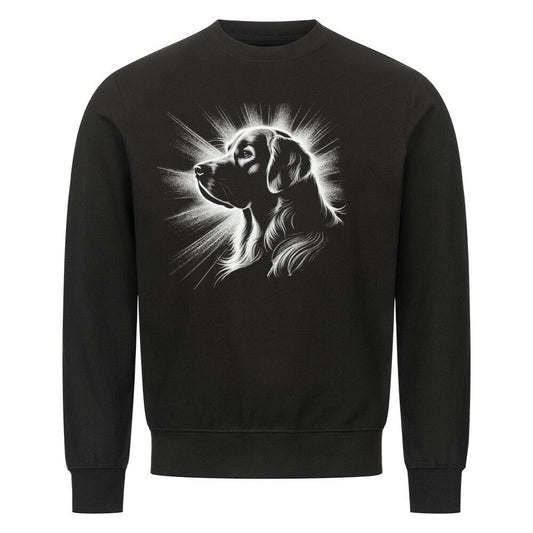 Premium Sweatshirt "Golden Retriever Shine" Schwarz – hunde-shirt.de