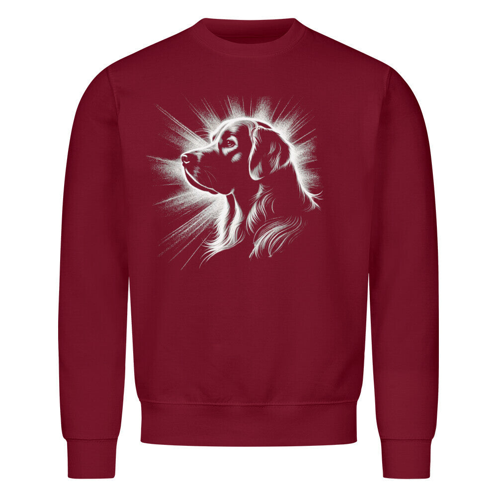 Premium Sweatshirt "Golden Retriever Shine" Burgunder – hunde-shirt.de