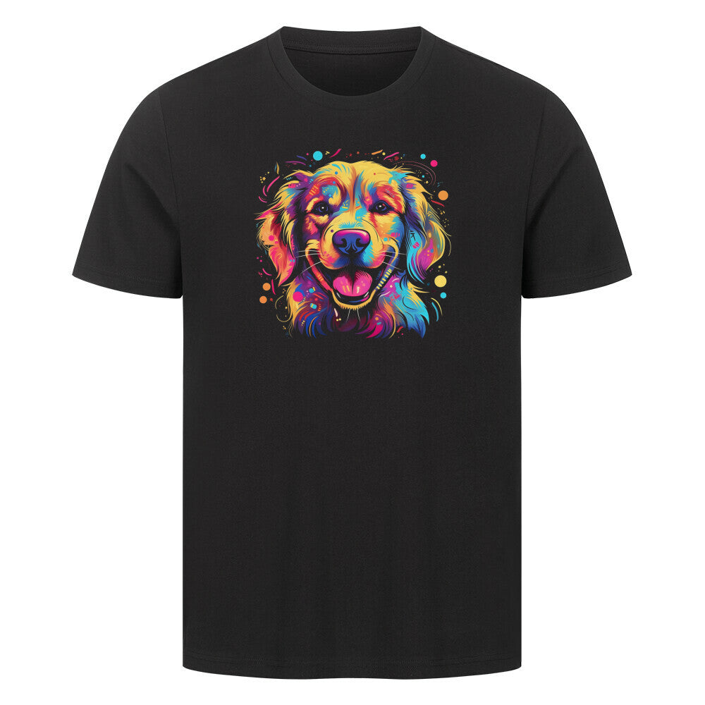 Premium T-Shirt "Goldie FUN" Schwarz – hunde-shirt.de