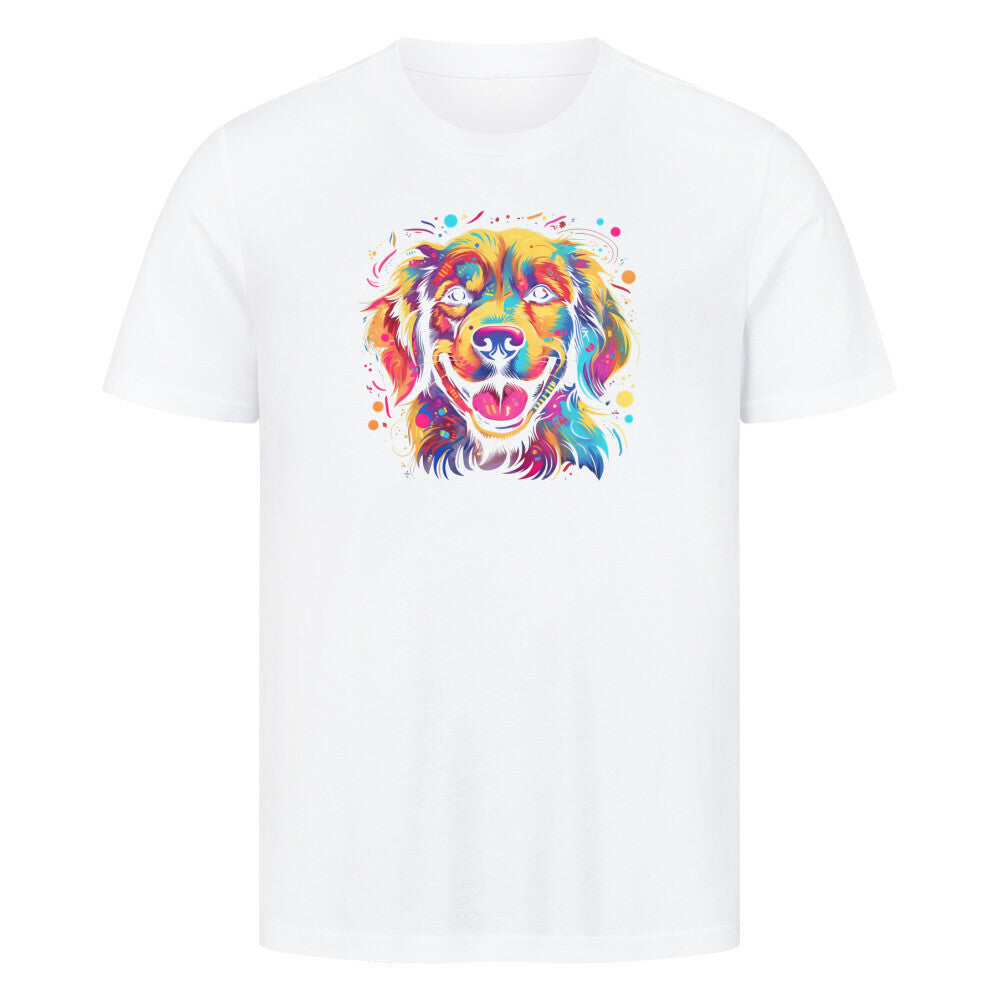 Premium T-Shirt "Goldie FUN" Weiß – hunde-shirt.de