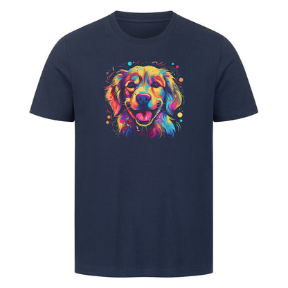 Premium T-Shirt "Goldie FUN" French Navy – hunde-shirt.de