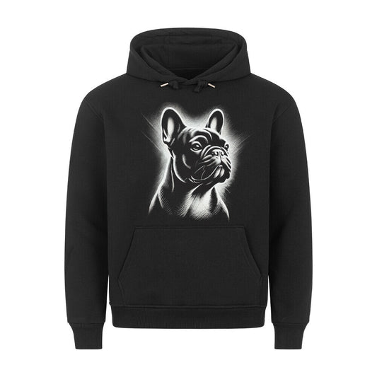 Premium Hoodie "Frenchie Shine" Schwarz – hunde-shirt.de