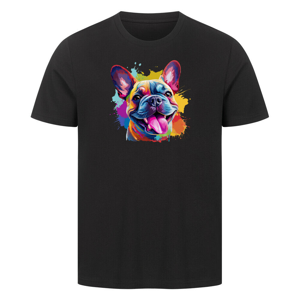 Premium T-Shirt "Frenchie FUN" Schwarz – hunde-shirt.de