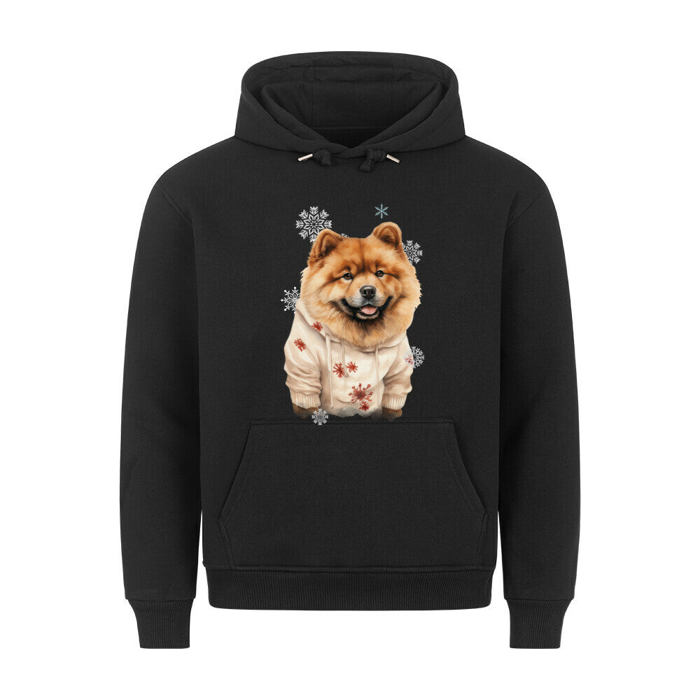 Premium Hoodie "Eurasier Winter" Schwarz – hunde-shirt.de