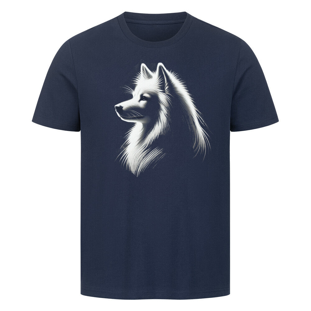 Premium T-Shirt "American Eskimo Shine" French Navy – hunde-shirt.de