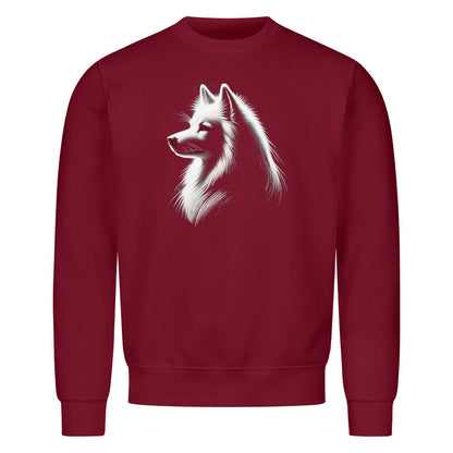 Premium Sweatshirt "American Eskimo Shine" Burgunder – hunde-shirt.de