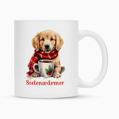 Tasse "Golden Retriever - Seelenwärmer" Weiß – hunde-shirt.de