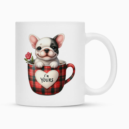 Tasse "Frenchie - I'm Yours" Weiß – hunde-shirt.de