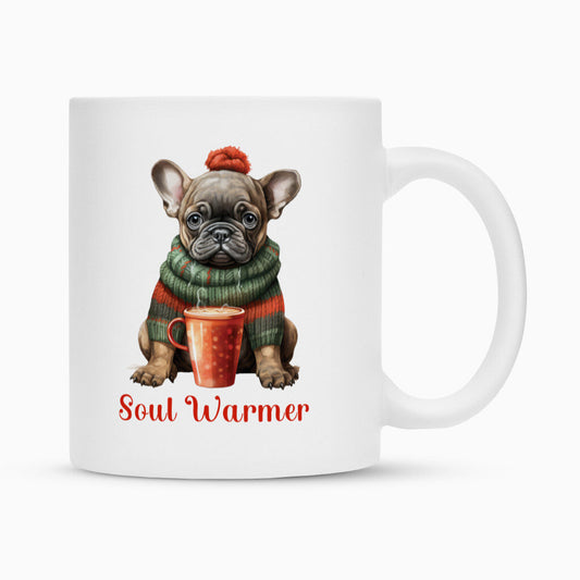 Tasse "Frenchie - Soul Warmer" Weiß – hunde-shirt.de